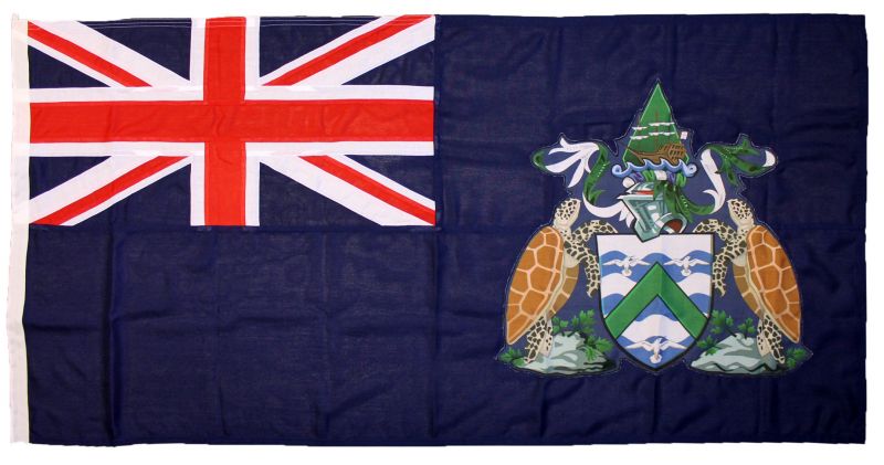 0.75yd 27x13in 70x35cm Ascension Island blue ensign (woven MoD fabric)